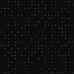 Wall Mural - Rhombus, black modern seamless pattern. Random transparency. Vector illustration.