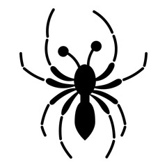 Poster - Halloween spider icon. Simple illustration of halloween spider vector icon for web design isolated on white background