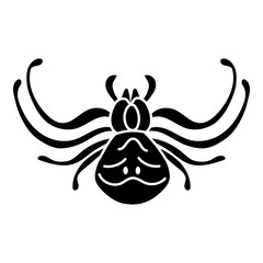 Poster - Biology spider icon. Simple illustration of biology spider vector icon for web design isolated on white background
