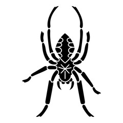 Poster - cross spider icon. simple illustration of cross spider vector icon for web design isolated on white 