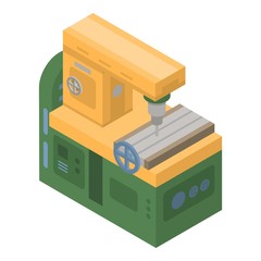 Poster - Drill machine icon. Isometric of drill machine vector icon for web design isolated on white background