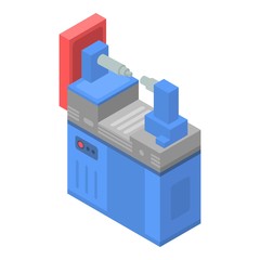 Poster - Industrial machine icon. Isometric of industrial machine vector icon for web design isolated on white background