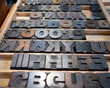 Printing letter blocks for typesetting on old style printing press