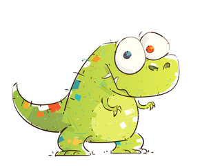  A Little Chubby Colorful T-Rex 