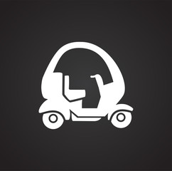 Poster - Moto related icon on background for graphic and web design. Simple illustration. Internet concept symbol for website button or mobile app.