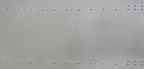 metal surface of military aircraft