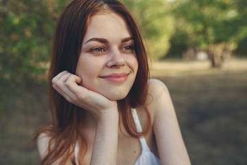 Wall Mural - portrait of young woman