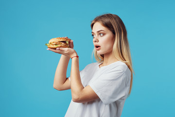 young woman eating cake