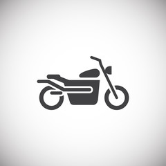 Poster - Moto related icon on background for graphic and web design. Simple illustration. Internet concept symbol for website button or mobile app.
