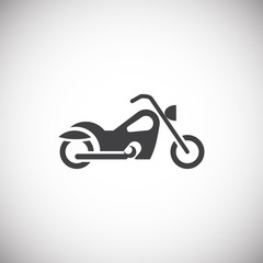Poster - Moto related icon on background for graphic and web design. Simple illustration. Internet concept symbol for website button or mobile app.