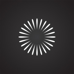 Poster - Firework related icon on background for graphic and web design. Simple illustration. Internet concept symbol for website button or mobile app.