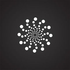 Poster - Firework related icon on background for graphic and web design. Simple illustration. Internet concept symbol for website button or mobile app.