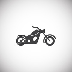 Poster - Moto related icon on background for graphic and web design. Simple illustration. Internet concept symbol for website button or mobile app.