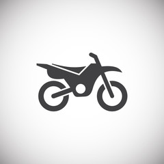 Poster - Moto related icon on background for graphic and web design. Simple illustration. Internet concept symbol for website button or mobile app.