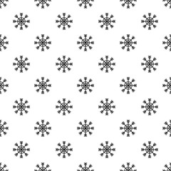 Poster - Snowflake pattern seamless vector repeat geometric for any web design