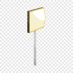 Poster - Road sign to right icon. Cartoon illustration of road sign to right vector icon for web