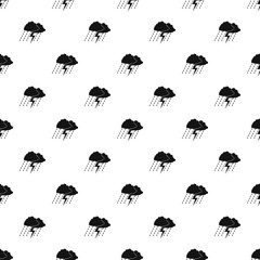 Sticker - Cloud thunder pattern seamless vector repeat geometric for any web design