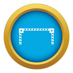 Poster - Barrier icon blue vector isolated on white background for any design