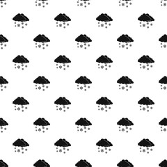 Poster - snow cloud holiday pattern seamless vector repeat geometric for any web design