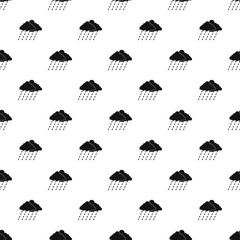 Poster - Cloud rain storm pattern seamless vector repeat geometric for any web design