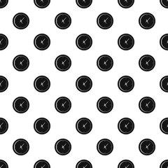 Poster - Clock minimal pattern seamless vector repeat geometric for any web design