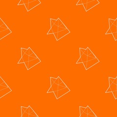 Sticker - Star pattern vector orange for any web design best