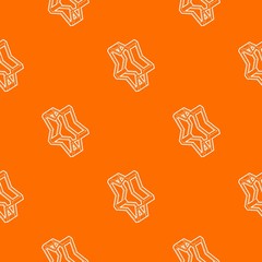 Sticker - Pointed star pattern vector orange for any web design best