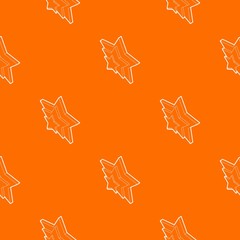 Poster - Three stars pattern vector orange for any web design best