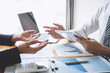 © Ngampol - Professional executive Business colleague team working and analyzing with new project of accounting finance, Idea presentation and meeting strategy plan of financial business investment