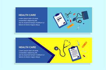 Sticker - health care banner design