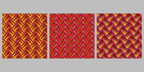 Poster - Geometrical rectangle pattern background set - abstract vector designs from rectangles