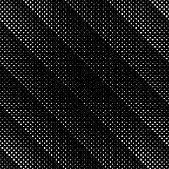 Poster - Monochrome geometrical seamless circle pattern background - abstract vector graphic from dots