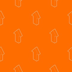 Poster - Up arrow pattern vector orange for any web design best