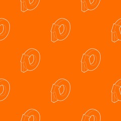 Poster - Rotation loop pattern vector orange for any web design best