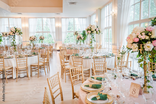 Fotomural Luxury wedding table decoration
