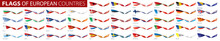 Set Of Flags Of Europe. Vector Illustration