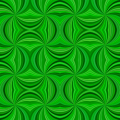 Poster - Green seamless abstract psychedelic swirl burst stripe pattern background - vector graphic design