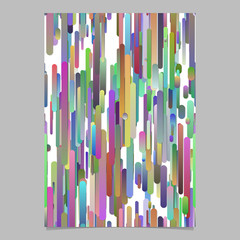 Poster - Colorful modern abstract gradient vertical stripe pattern flyer background template - vector stationery graphic