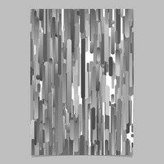 Poster - Grey modern vertical gradient rounded stripe pattern flyer background template design
