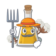 Sticker - Farmer cottonseed oil in a mascot bottle