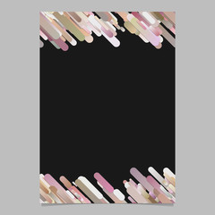 Poster - Modern gradient diagonal rounded stripe pattern flyer background - vector stationery template graphic design
