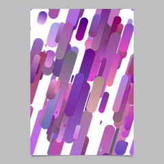 Poster - Purple trendy abstract gradient rounded stripe pattern page background template - vector stationery illustration