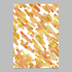 Poster - Orange modern gradient diagonal rounded stripe pattern brochure background template graphics