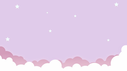 Wall Mural - abstract kawaii colorful sky background. soft gradient pastel comic graphic. concept for wedding car