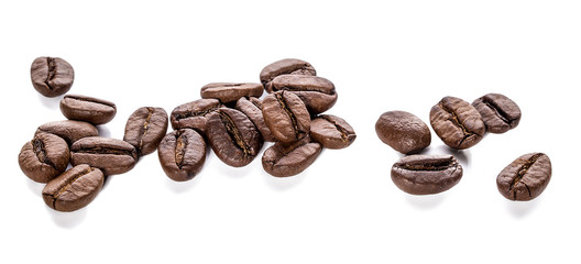 Coffee beans isolated