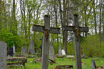 friedhof in niedergrund, tschechien