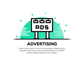 Poster - ADVERTISING ICON CONCEPT