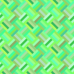 Poster - Green seamless diagonal rectangle pattern - vector mosaic background design