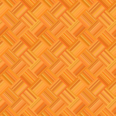 Poster - Orange abstract diagonal stripe mosaic pattern background - repeating design