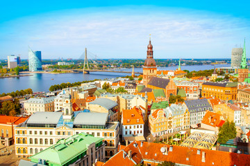 Fototapete - Riga city skyline